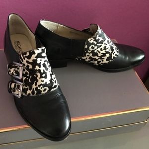 Michael Kors Animal Print/leather Mix Low Bootie